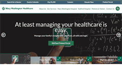 Desktop Screenshot of marywashingtonhealthcare.com